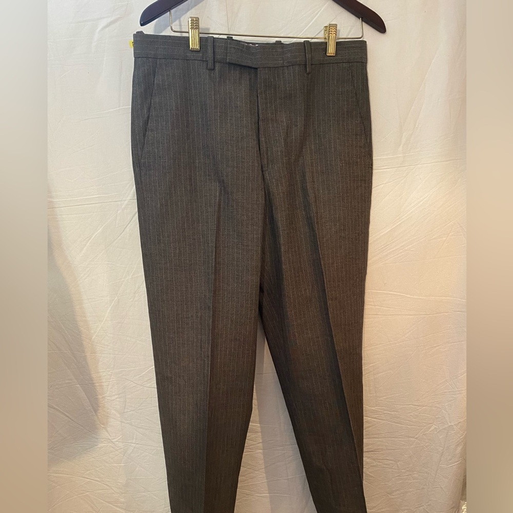 ETRO Men’s Grey Dress Pants Sz 32 Pinstripe